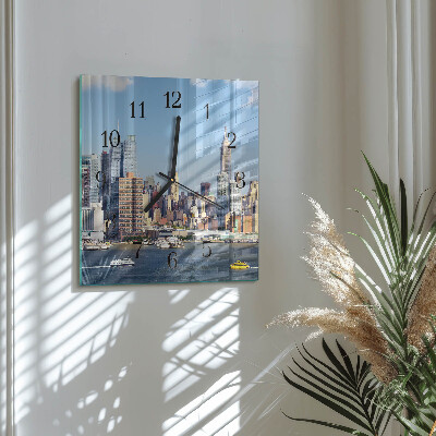 Square wall clock Horizon