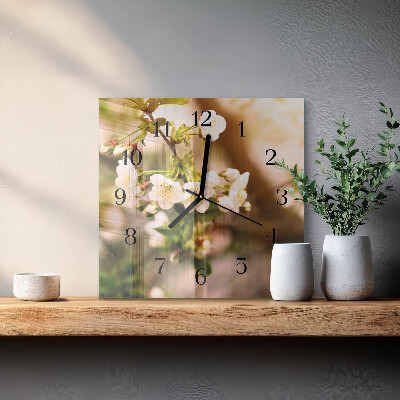 Square wall clock Nature