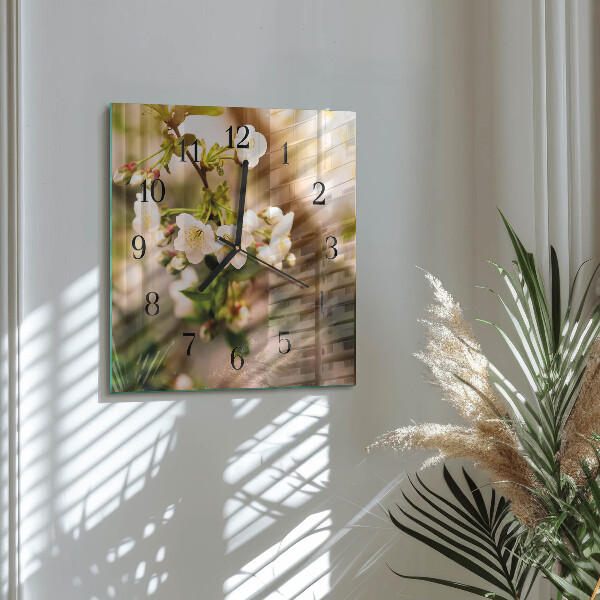 Square wall clock Nature