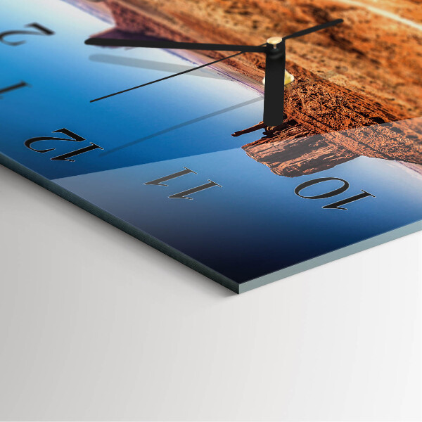 Square wall clock Desert