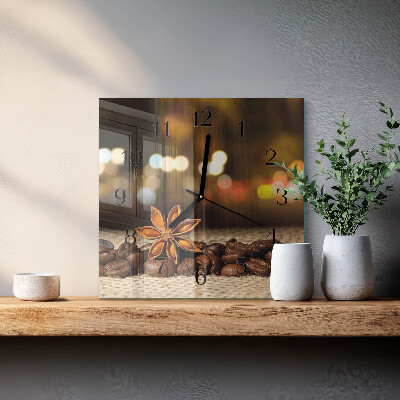 Square wall clock Anise