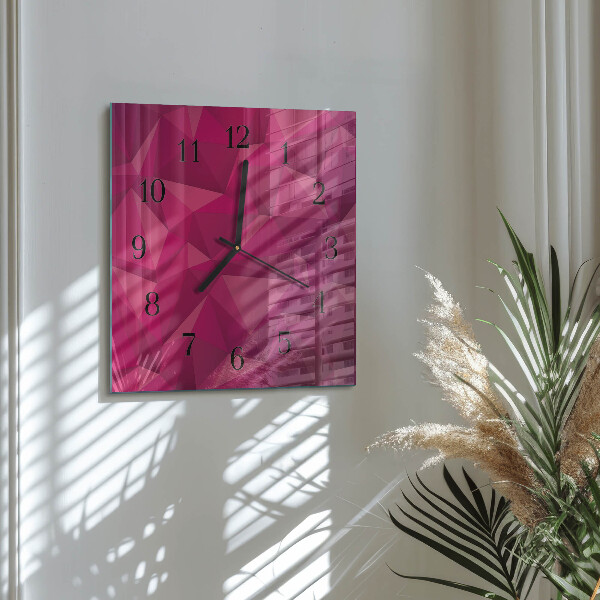 Square wall clock Abstraction