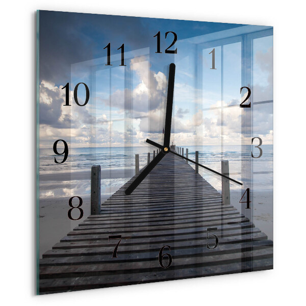 Square wall clock Bridge