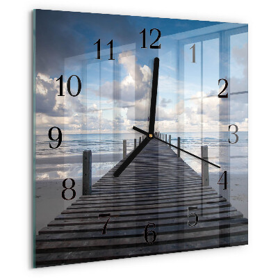 Square wall clock Bridge