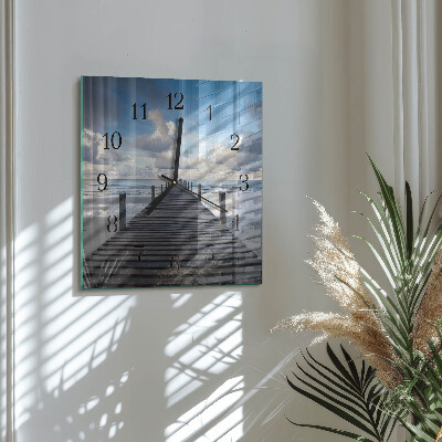 Square wall clock Bridge