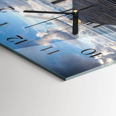 Square wall clock Bridge