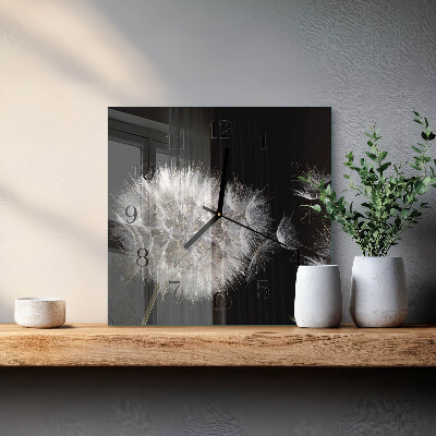Square wall clock Dandelion