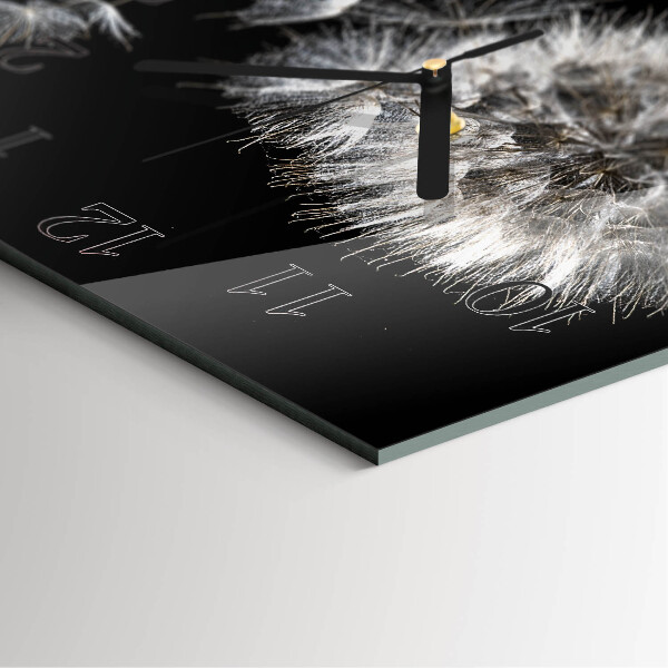 Square wall clock Dandelion