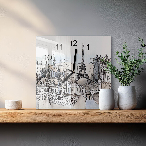 Square wall clock Monuments