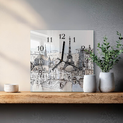 Square wall clock Monuments