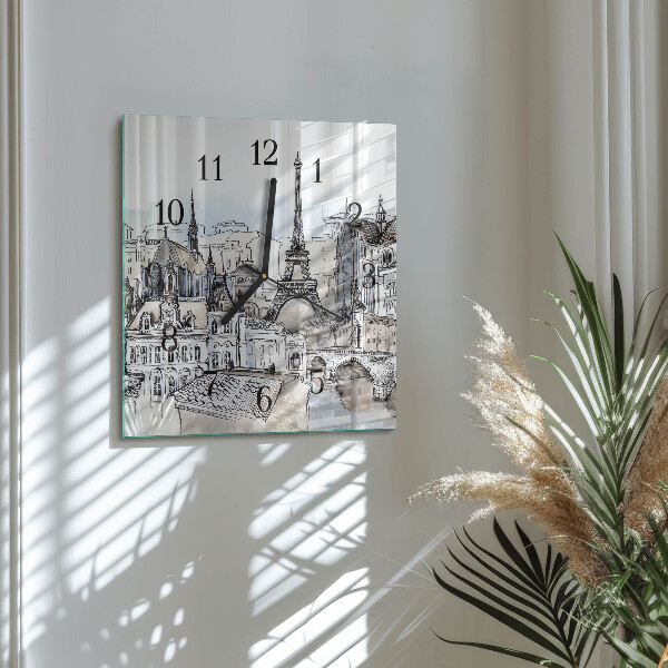 Square wall clock Monuments