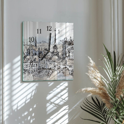 Square wall clock Monuments