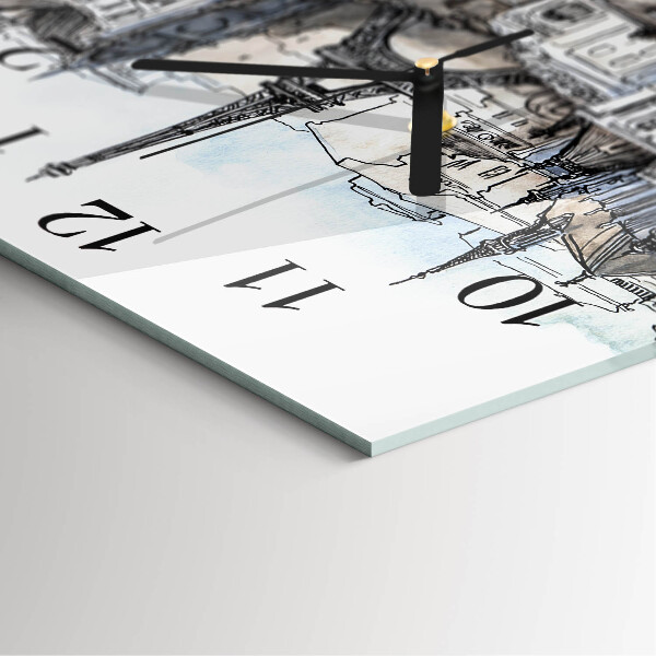 Square wall clock Monuments