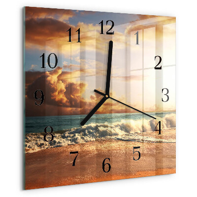 Square wall clock Sand Coast