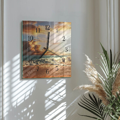 Square wall clock Sand Coast