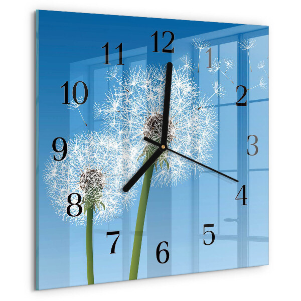 Square wall clock Dandelion