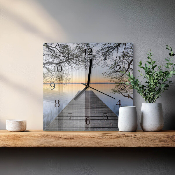 Square wall clock Dusk
