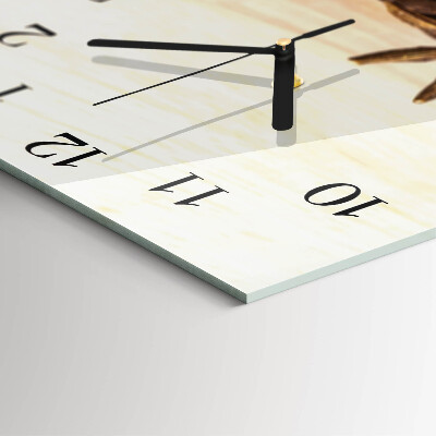 Square wall clock Coffee Beans