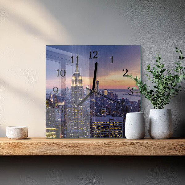 Square wall clock City