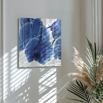 Square wall clock Orchid