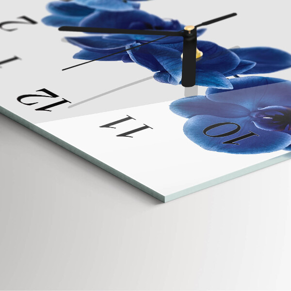 Square wall clock Orchid