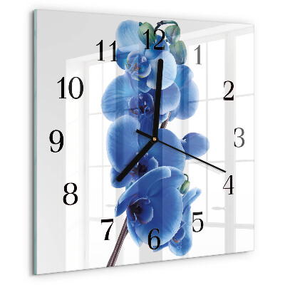 Square wall clock Orchid