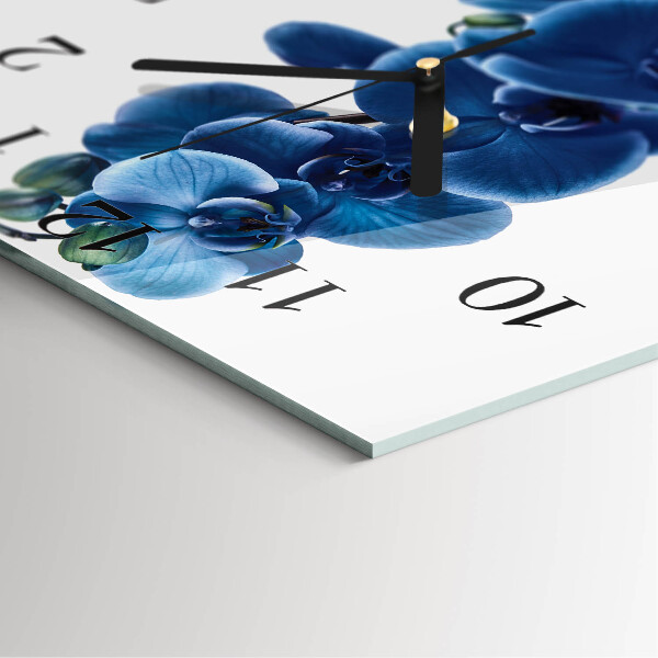 Square wall clock Orchid