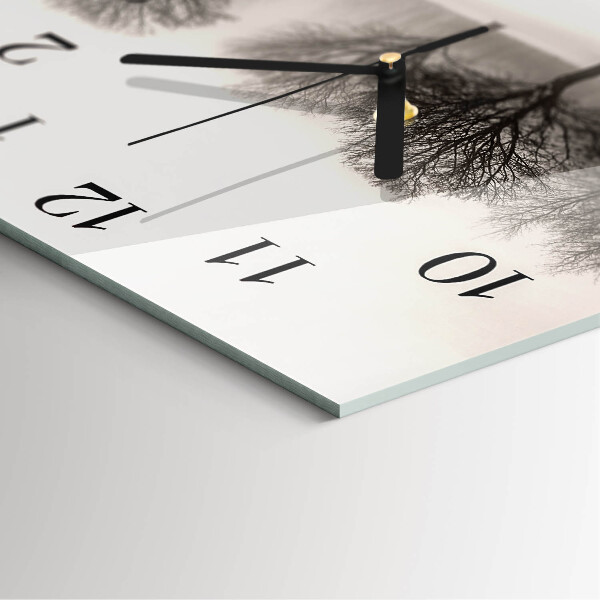 Square wall clock Winter