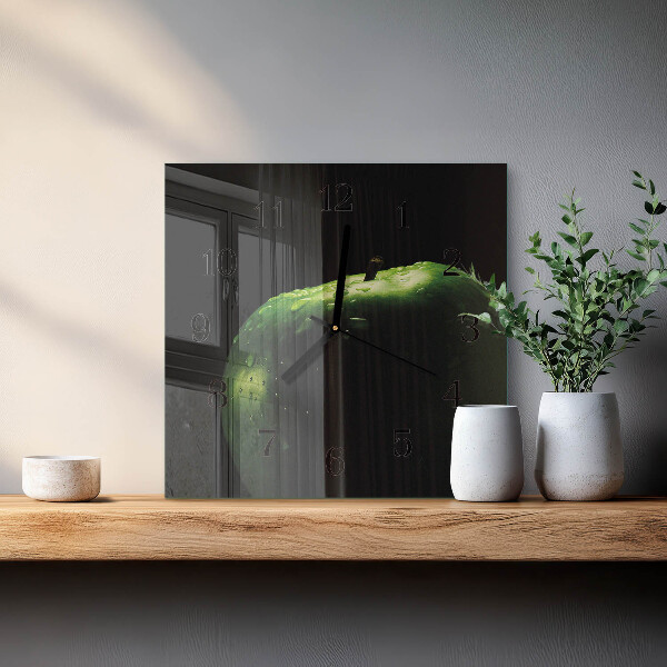 Square wall clock Apple