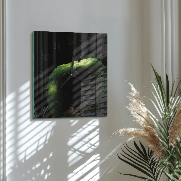 Square wall clock Apple