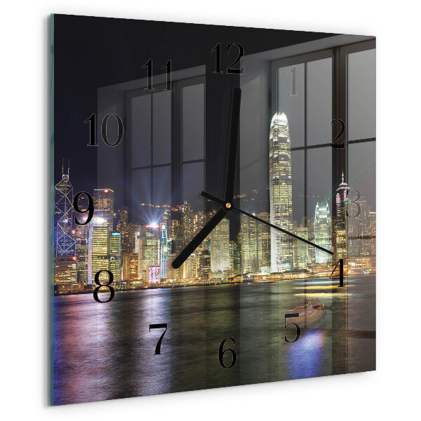 Square wall clock Horizon