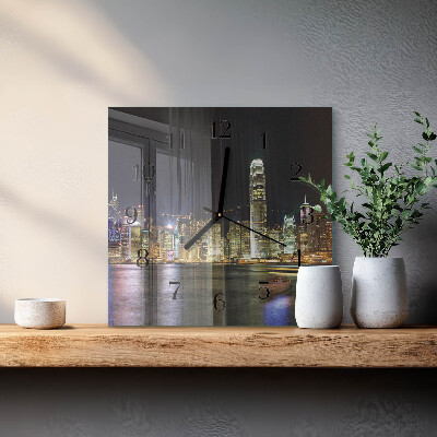 Square wall clock Horizon