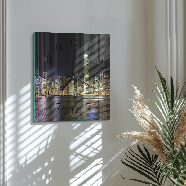 Square wall clock Horizon