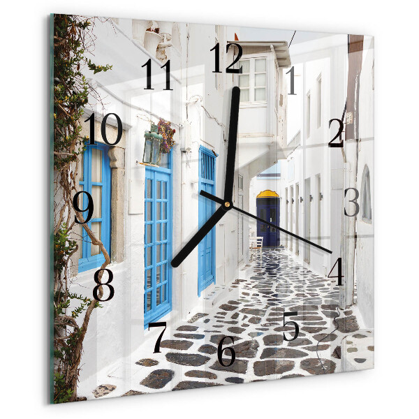 Square wall clock Santorini