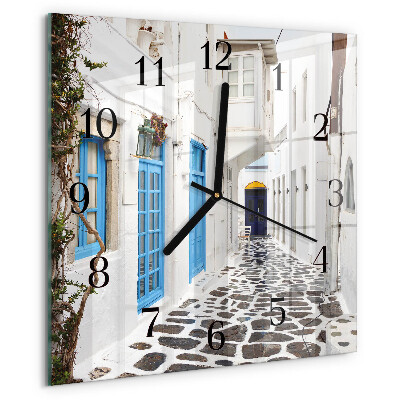 Square wall clock Santorini