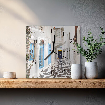 Square wall clock Santorini