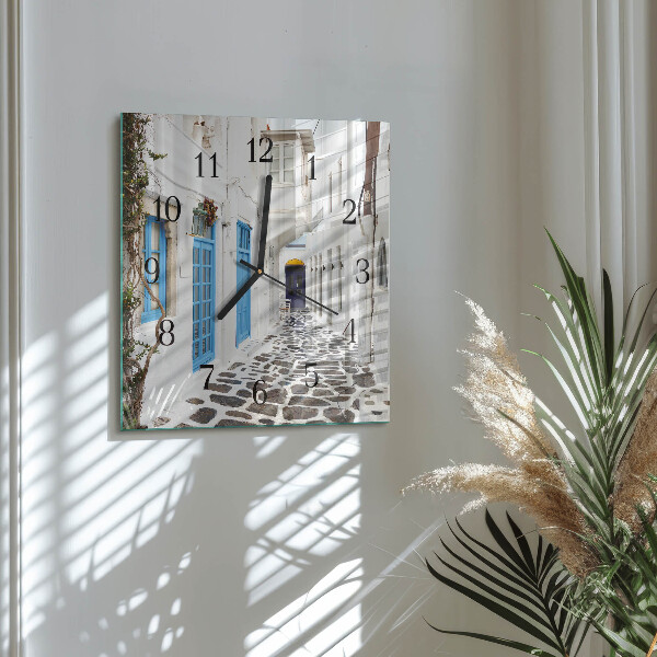 Square wall clock Santorini