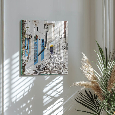 Square wall clock Santorini