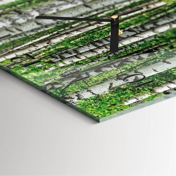 Square wall clock Birches