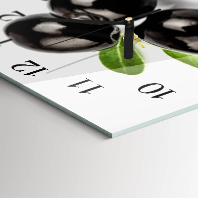 Square wall clock Olives