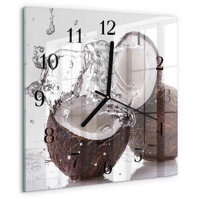 Square wall clock Coconuts