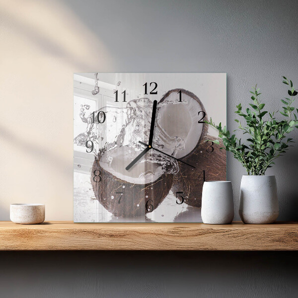 Square wall clock Coconuts