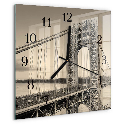 Square wall clock Golden Gate