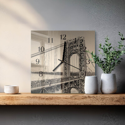 Square wall clock Golden Gate