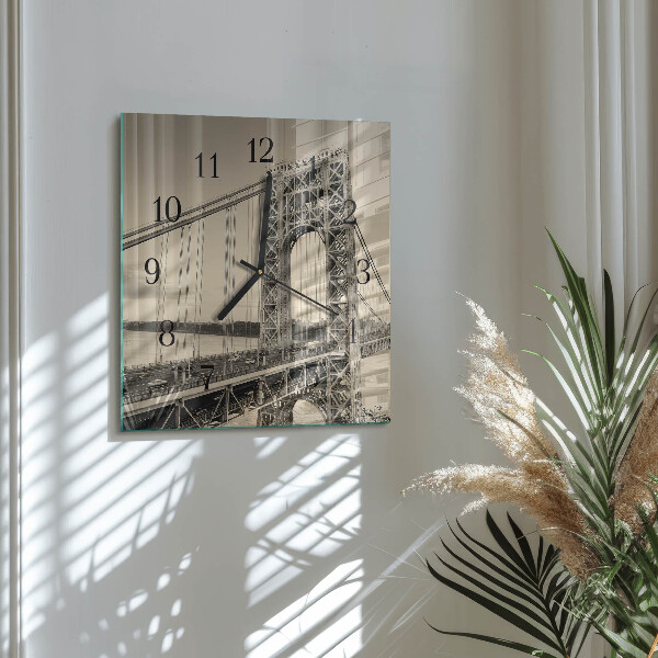 Square wall clock Golden Gate