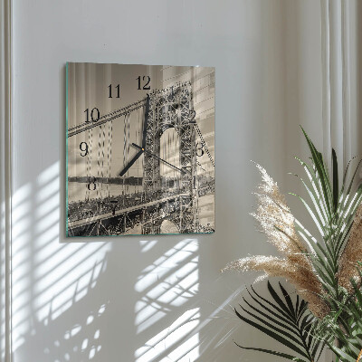 Square wall clock Golden Gate