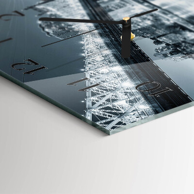 Square wall clock Bridge
