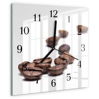 Square wall clock Coffee Beans