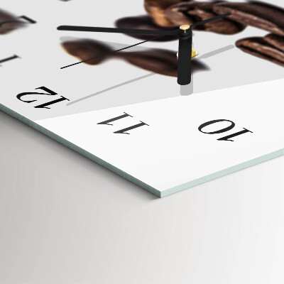 Square wall clock Coffee Beans