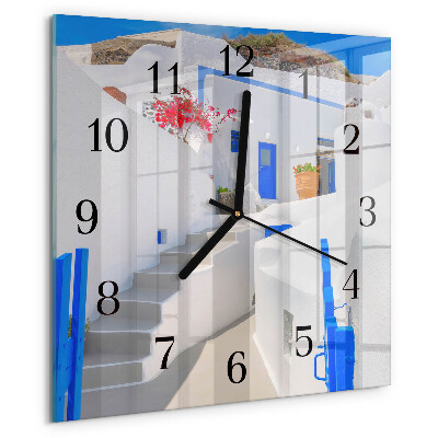 Square wall clock Santorini